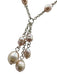 No Brand Silver Sterling Silver Pearl Detail Drop Necklace Jewelry Silver
