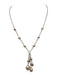 No Brand Silver Sterling Silver Pearl Detail Drop Necklace Jewelry Silver