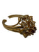 No Brand Gold & Red Gold Tone Red Stone Crystal Ring Jewelry Gold & Red
