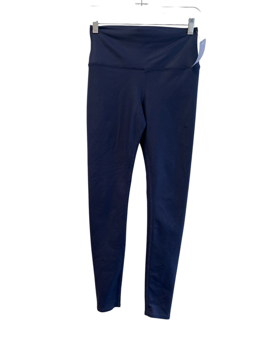 Alo Size S Navy Polyester & Spandex Solid Full length Legging Leggings Navy / S