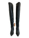 Vince Camuto Shoe Size 8.5 Black Leather & Textile Upper Ribbed back Boots Black / 8.5
