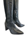 Vince Camuto Shoe Size 8.5 Black Leather & Textile Upper Ribbed back Boots Black / 8.5