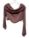 Free People Size 0 Mauve Pink Polyester Foldover Collar Tie Waist Skirt Set Mauve Pink / 0