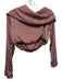 Free People Size 0 Mauve Pink Polyester Foldover Collar Tie Waist Skirt Set Mauve Pink / 0