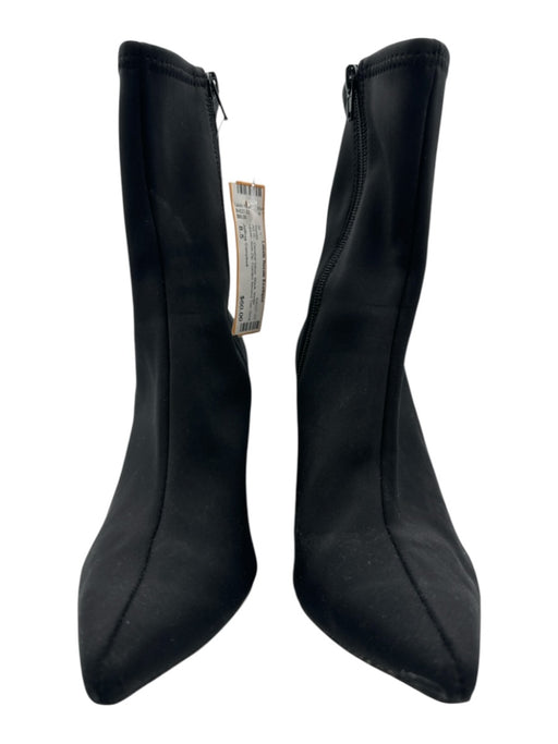 Jeffrey Campbell Shoe Size 8.5 Black textile upper Side Zip Sock Ankle Boots Black / 8.5