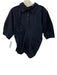 Banana Republic Size XS Navy Blue Cotton 1/2 Sleeve Gathered Collar Top Navy Blue / XS