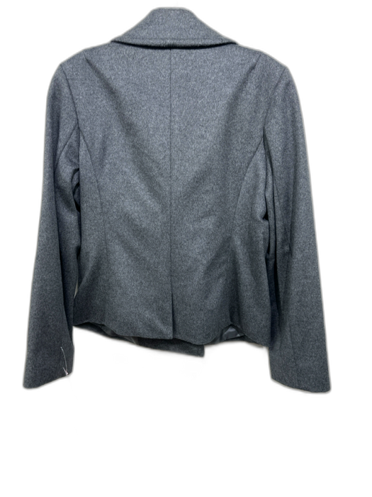 Trenery Size XL Gray Wool Blend Extra Fine Double Breast Tortoise Buttons Jacket Gray / XL