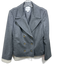 Trenery Size XL Gray Wool Blend Extra Fine Double Breast Tortoise Buttons Jacket Gray / XL