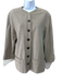 Chanel Size 44 / 8 Taupe Cotton Blend Textured Gunmetal Buttons Pockets Jacket Taupe / 44 / 8