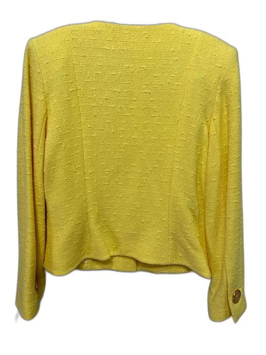 Givenchy Paris Size 44/10 Yellow, Cream & Gold Cotton Boucle Skirt Set Yellow, Cream & Gold / 44/10