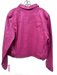 Metro Style Size 14 Hot pink Leather Gold Buttons Paneled Button Up Jacket Hot pink / 14