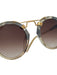 Krewe Blue & Gold Acetate Marbled Gradient Round Sunglasses Blue & Gold