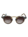 Krewe Blue & Gold Acetate Marbled Gradient Round Sunglasses Blue & Gold