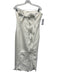 Elliatt Size Medium White Polyester Strapless Floral Embellishments Midi Dress White / Medium
