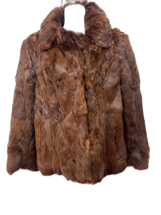 Mademoiselle Brown Rabbit Fur Jacket Fur Brown / Medium