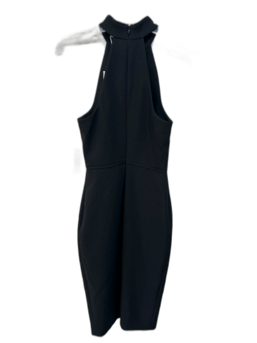 Likely Size 4 Black Polyester Blend Sleeveless Halter keyhole front Dress Black / 4