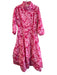 Hyacinth House Size S Pink Cotton High Collar 1/2 Button Long Sleeve Dress Pink / S