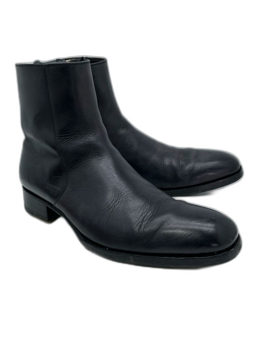 Tom Ford Shoe Size 11 Black Leather Solid Boot Men's Shoes Black / 11