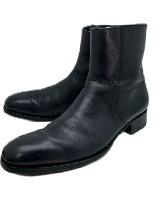Tom Ford Shoe Size 11 Black Leather Solid Boot Men's Shoes Black / 11