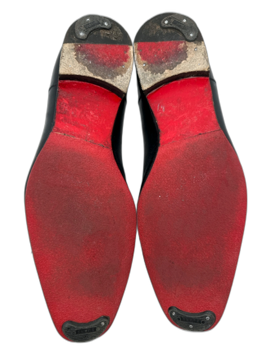 Christian Louboutin Shoe Size 45 Black Leather Solid Dress Men's Shoes Black / 45