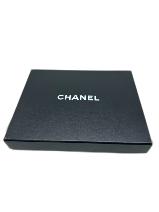 Chanel Black & Gold Caviar Leather Interlocking C's Gold Chain Wallet Bag Black & Gold / Mini