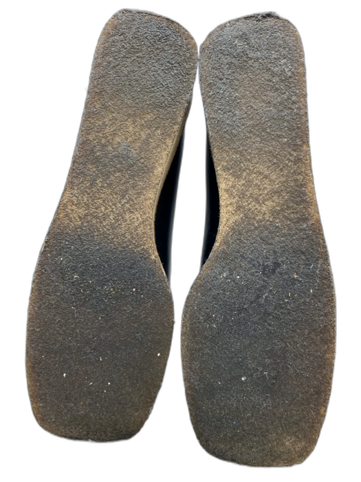 Tomas Maier Shoe Size 10 Black & Beige Leather Upper Gum sole Square Toe Loafers Black & Beige / 10