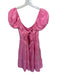 Show Me Your Mumu Size S Pink Polyester Floral Short Sleeve Tie Back Dress Pink / S