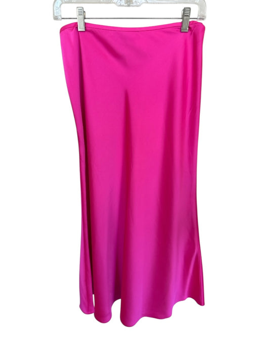 Antonio Melani Size 4 Magenta Polyester Straight Cut Maxi Skirt Magenta / 4