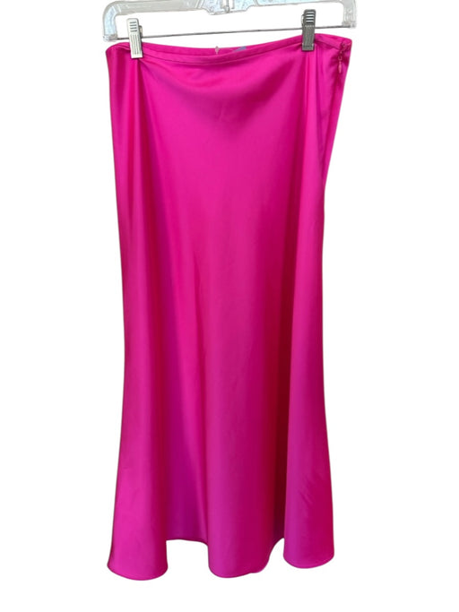 Antonio Melani Size 4 Magenta Polyester Straight Cut Maxi Skirt Magenta / 4
