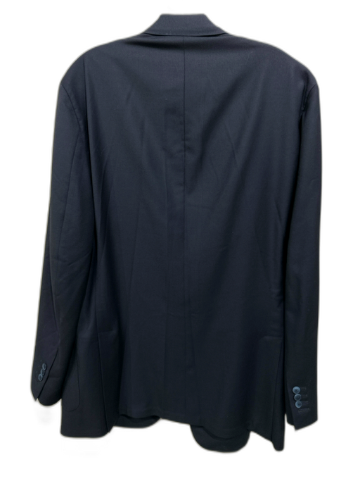 H Stockton Navy Wool Solid 2 Button Men's Blazer Navy / 48L