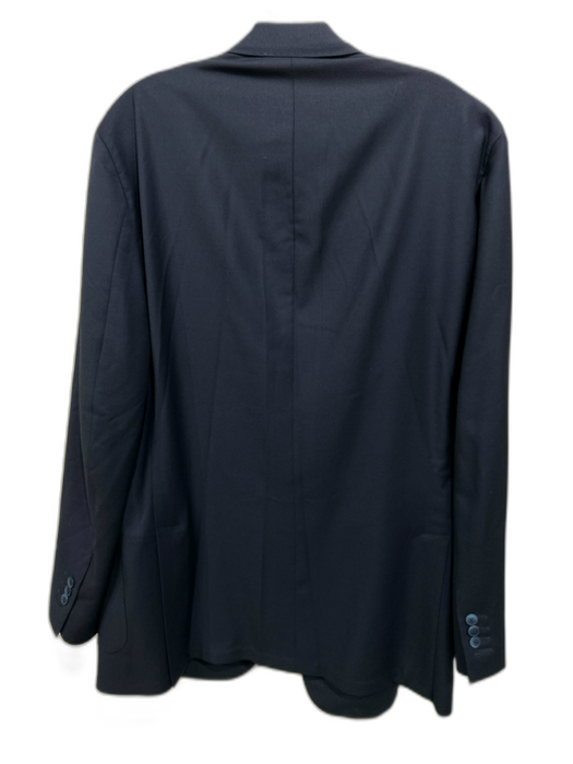 H Stockton Navy Wool Solid 2 Button Men's Blazer Navy / 48L