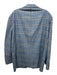 Miller Brothers Blue & Multi Wool Plaid 2 Button Men's Blazer Blue & Multi / 48L