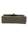 Kurt Geiger Gold & White Canvas Brass Hardware Magnetic Flap Rhinestone Bag Gold & White / Mini