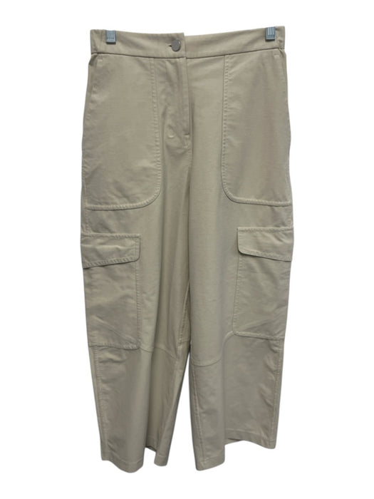 Lululemon Size 25 Beige Elastomultiester Blend Zip Fly High Rise Wide Leg Pants Beige / 25