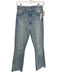 Mother Size 27 Light Wash Cotton & Lyocell Zip Fly High Rise distressed Jeans Light Wash / 27