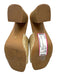 Seychelles Shoe Size 6.5 Beige Jute Midi Block Heel Mule Peep Toe Sandals Beige / 6.5