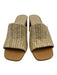 Seychelles Shoe Size 6.5 Beige Jute Midi Block Heel Mule Peep Toe Sandals Beige / 6.5