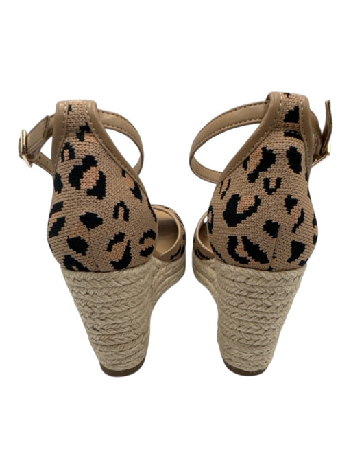 Cosy Island Shoe Size 6.5 Beige & Black Espadrille Wedge Sandals Beige & Black / 6.5