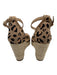 Cosy Island Shoe Size 6.5 Beige & Black Espadrille Wedge Sandals Beige & Black / 6.5