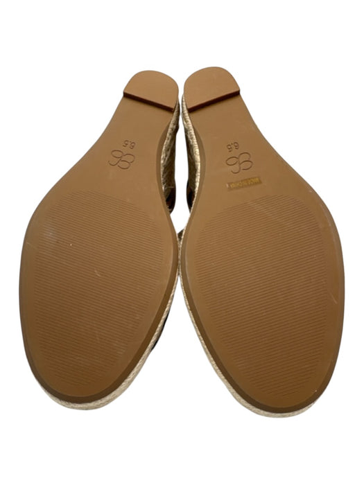Cosy Island Shoe Size 6.5 Beige & Black Espadrille Wedge Sandals Beige & Black / 6.5