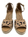 Cosy Island Shoe Size 6.5 Beige & Black Espadrille Wedge Sandals Beige & Black / 6.5