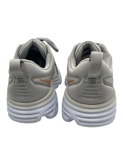 Hoka Shoe Size 7B Gray, Blue, Orange Synthetic Knit Lace Up Athletic Sneakers Gray, Blue, Orange / 7B