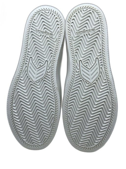 Cariuma Shoe Size 6.5 White, Blue & Gray Leather Round Toe Birds Sneakers White, Blue & Gray / 6.5