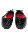 CH Carolina Herrera Shoe Size 40 Black Leather Bow detail Quilted Ballet Flats Black / 40