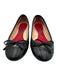 CH Carolina Herrera Shoe Size 40 Black Leather Bow detail Quilted Ballet Flats Black / 40