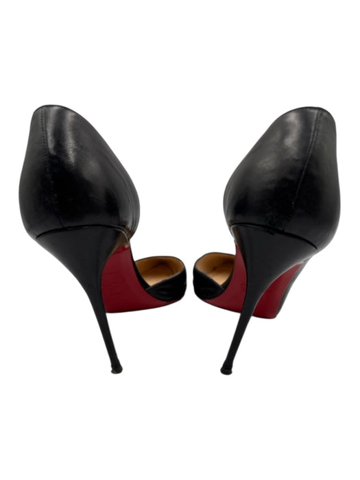 Christian Louboutin Shoe Size 39 Black Leather Stiletto Pointed Toe Pumps Black / 39