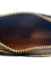 Louis Vuitton Brown & Tan Coated Canvas Leather trim Monogram Wrist Strap Bag Brown & Tan / Mini