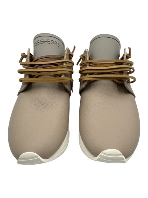 Esse Ut Esse Shoe Size 41 Taupe Beige Leather Upper Metallic Detail Sneakers Taupe Beige / 41