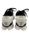 On Cloud Shoe Size 10 White & Black textile upper Perforated Knit Sneakers White & Black / 10