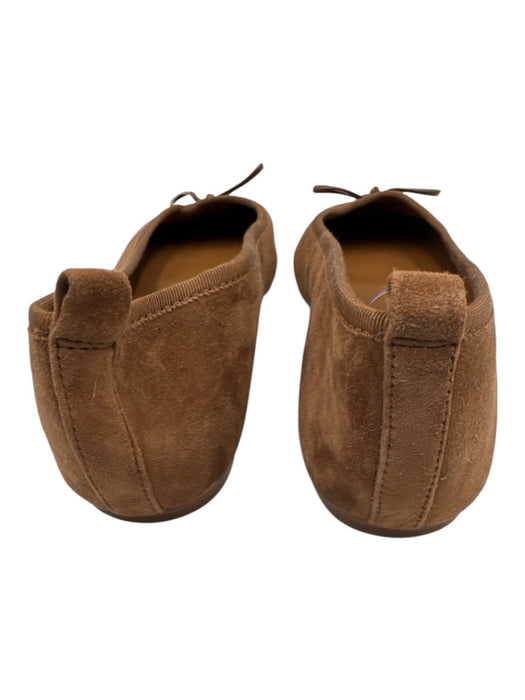 Mark Fisher Shoe Size 10 Tan Brown Leather Upper Suede Bow Detail Pump Flats Tan Brown / 10
